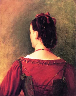 Head of a Roman Woman, from Nature by Oil Painting Reproduction