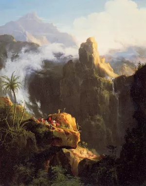 Landscape Composition: St. John in the Wilderness by Thomas Cole - Hand-Painted Oil Painting Reproduction