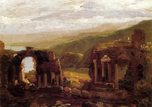 The Ruins of Taormina by Thomas Cole Oil Painting Reproduction