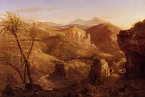 The Vale and Temple of Segeste, Sicily by Thomas Cole - Hand-Painted Oil Painting Reproduction