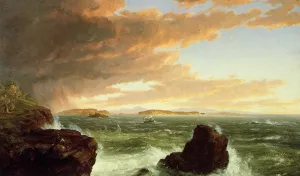 View Across Frenchman's Bay from Mount Desert Island, After a Squall by Thomas Cole Oil Painting Reproduction