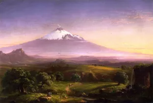 View of Mt. Etna by Thomas Cole - Hand-Painted Oil Painting Reproduction